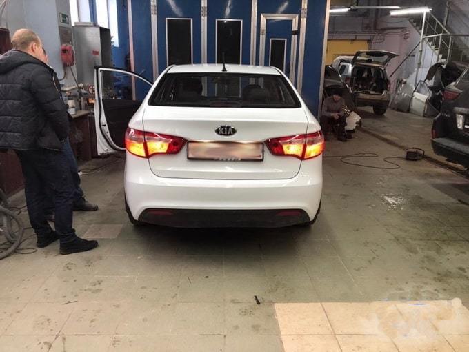 Kia после восстановления и покраски кузова