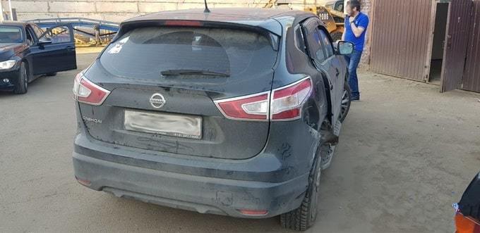 Qashqai фото вид сзади до кузовного ремонта