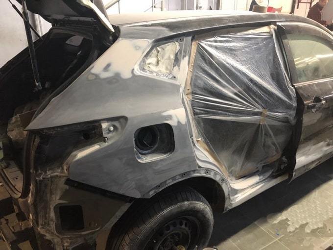 Фото процесса кузовного ремонта Nissan Qashqai АвтосервисПрофи