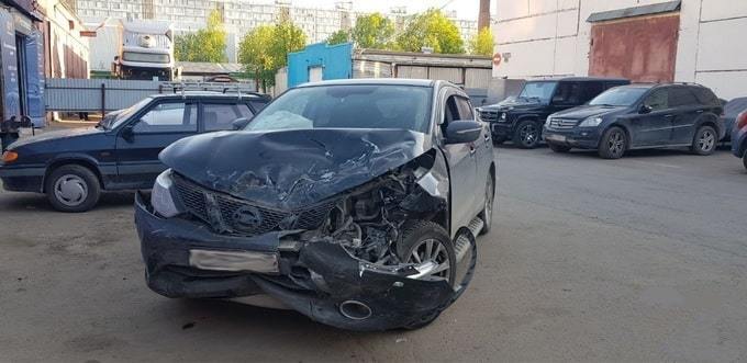 Кроссовер Nissan Qashqai до кузовного ремонта